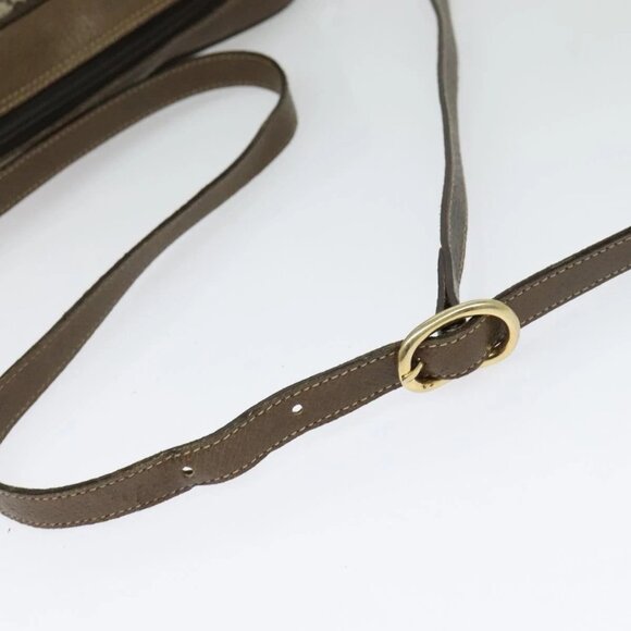 GUCCI GG Supreme Web Sherry Line Shoulder Bag PVC Beige Gold Red Auth ep10859 - Picture 8 of 16